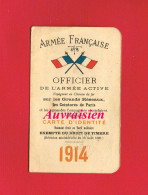 Militaria Carte D'Identité Chemins De Fer Officier Capitaine Infanterie FAGES Bureau Recrutement ROANNE Militaire 1914 - Sonstige & Ohne Zuordnung