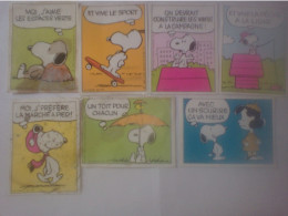 Lot 7 Images Adésif La Vache Qui Rit - Snoopy - SA Bel - Sonstige & Ohne Zuordnung