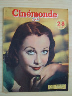 Cinémonde N°919 Du 14 Mars 1952 Vivien Leigh – Lise Topart – Renée Saint-Cyr – Pier Angeli – Michèle Morgan Et Colette - Cinéma/Télévision