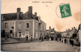 72 LAMNAY - Rue De La Poste (plis) [REF/S006368] - Autres & Non Classés