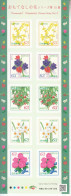 2020 Japan Hospitality Flowers Series (15) Complete Sheet Of 10 MNH @ BELOW FACE VALUE - Ongebruikt