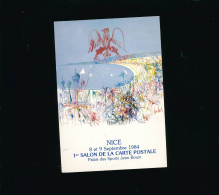 Nice 1984 - 1 Er Salon De La Carte Postale  Illustration Raymond Moretti - Borse E Saloni Del Collezionismo