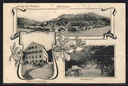 AK Schwaz, Gasthof Freundsberg, Schankgarten, Gesamtansicht  - Other & Unclassified