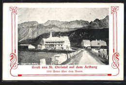 AK St. Christof Am Arlberg, Ortsansicht Gegen Die Berge  - Altri & Non Classificati