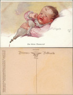 Kinder Künstlerkarte ,,Nahrungssorgen" Nimmersatt Wally Fialkowska 1912 - Portraits