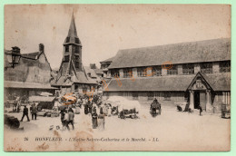 26. HONFLEUR - L'ÉGLISE SAINTE-CATHERINE ET LE MARCHÉ (14) - Honfleur