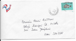 Tunisie 1993, Lettre Avec Timbre Poisson Seul (SN 2990) - Tunisia (1956-...)