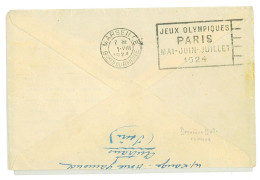 P3502 - FRANCE , LETTER FROM PARIS, 1.8.1924, TO MARSEILLE, VERY CLEAR MARSEILLE SLOGAN ON ARRIVAL LAST DATE KNOWN!!!!!! - Summer 1924: Paris