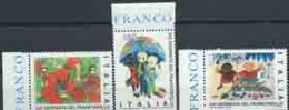 Italia, Italy, Italie 1979; Giornata Del Francobollo, Disegni Per Bambini, Drawings For Children, Serie Completa, Bordo. - Tag Der Briefmarke