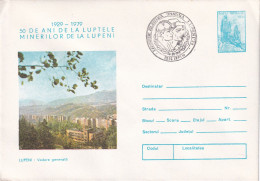 A24847 -  Valea Jiului Monument Istoric "Lupeni 1929" Cover Stationery Romania 1979 - Postal Stationery
