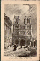 75 / Ancien PARIS - L'Hôtel-Dieu Et L'Eglise Notre-Dame - Eglises