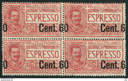Espresso Cent. 60 Su 50 Varietà Soprastampa A Cavallo - Neufs