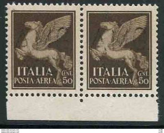 AMG. VG. - Posta Aerea Cent. 50 Varietà Soprastampa Vanescente - Mint/hinged