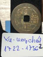 Coins Of Ancient Chinese Kings-copper(VUA 翁正-1722 AND 1636 LON)-1 Pcs - Chine