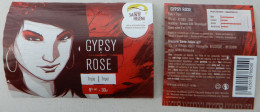 Bier Etiket (8i8), étiquette De Bière, Beer Label, Gypsy Rose Brouwerij Sainte Hélène - Birra