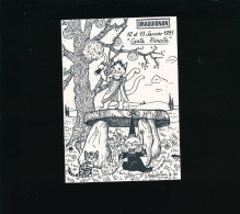 Draguignan Carte Pirate  1991 -  L'univers Des Chats Signature Manuscrite De Jacqueline Bourdillon - Sammlerbörsen & Sammlerausstellungen