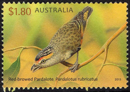 AUSTRALIA 2013 $1.80 Multicoloured, Birds Pardalotes Red-Browed Pardalote FU - Oblitérés