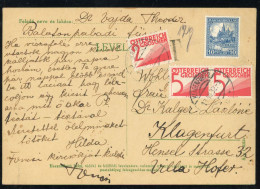 1932. Postcard From Hungary With Postage Due Stamps - Lettres & Documents