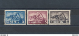 1950 ALBANIA -   75° Anniversario UPU, N° 482/484,  MNH** - Albanien
