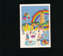 Draguignan XII ème   Salon De La Carte Postale 1993  Illustration De Wanda - Campanile Arc En Ciel - Collector Fairs & Bourses