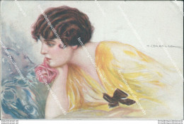 Cb369 Cartolina Art Deco Donnina Lady Donna Cupido Illustratore Corbella - Autres & Non Classés