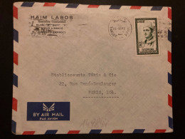 LETTRE HAIM LABOS TP 30F OBL.MEC.15 SEPT 1960 TANGER PPAL - Marokko (1956-...)