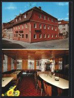 AK Bad Windsheim, Der Gasthof Ullrichs Bierstube, Mit Innenansicht, Wassergasse 2, Inh. Willi Hofmann  - Bad Windsheim