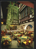 AK Rothenburg Ob Der Tauber, Café-Restaurant-Konditorei Baumeisterhaus, Innenansicht, Am Marktplatz  - Rothenburg O. D. Tauber