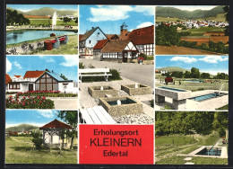 AK Kleinern /Edertal, Ortsansichten, Strassenpartie Und Springbrunnen  - Autres & Non Classés