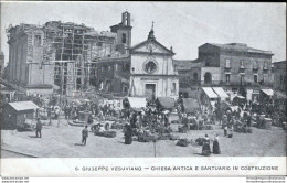 Af637 Cartolina S.giuseppe Vesuviano Chiesa Antica E Santuario In Costruzione - Napoli (Napels)