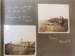 Photo Original, 2 Photos, Plage Bergen Op Zoom 1932. 8x8 - Bergen Op Zoom