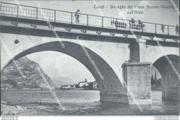 Ce445 Cartolina Lecco Dettaglio Del Ponte Azzone Visconti Sull'adda 1911 - Lecco