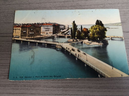 Genève Pont Et Hôtel Des Bergues - Genève