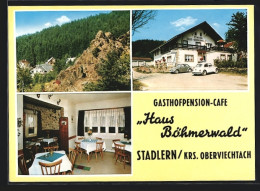 AK Stadlern /Krs. Oberviechtach, Gasthof Pension Haus Böhmerwald, VW Käfer  - Other & Unclassified