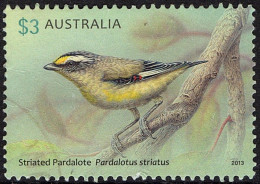 AUSTRALIA 2013 $3 Multicoloured, Birds Pardalotes Striated Pardalote FU - Oblitérés