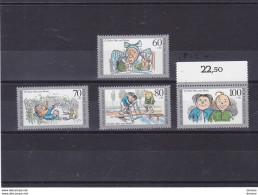 RFA 1990 MAX ET MORITZ Yvert 1287-1290, Michel 1455-1458 NEUF** MNH Cote Yv: 10 Euros - Unused Stamps