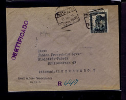 Sp10621 SPAIN "CUENCA Region" Typical Houses On Mountain (PERFINS) 1936-02-03 Mailed NURNBERG - Sonstige & Ohne Zuordnung