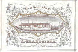 BRUGGE-BRUGES" ATELIER DE CONSTRUCTION & FONDERIE DE FER-A.GRANDSIERE"245/170 MM - Cartoline Porcellana