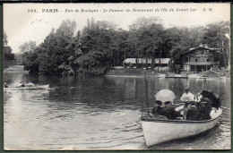 75 / PARIS - Bois De Boulogne - Le Passeur Du Restaurant De L'Ile Du Grand Lac - Parken, Tuinen