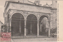 SIENA D'EPOCA LOGGIA DEL PAPA ANNO 1908 FORMATO PICCOLO VIAGGIATA - Siena