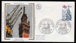 FDC/France/Année 1980 - N°2088 : Congrès National Philatélique - (Hotel De Ville : Installations Portuaires)DUNKERQUE - 1980-1989