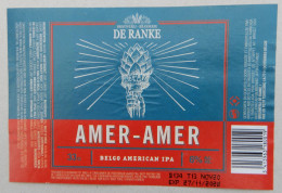 Bier Etiket (8m9), étiquette De Bière, Beer Label, Amer - Amert Brouwerij De Ranke - Cerveza