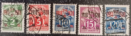 1928. 10th Anniv. Of Independence. Michel 68-72. Used. - Estland