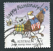 Australia, Australien, Australie 1988; Bald Eagle Is A Large Bird Of Prey Chosen In 1782 As A Symbol Of The USA, Used. - Aquile & Rapaci Diurni