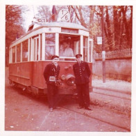 Photo Originale - 21 - DIJON -  Tramway Ligne 1-  Terminus  Du Parc - Controleur Et Wattman   - 1960 - Plaatsen