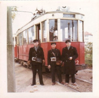 Photo Originale - 21 - DIJON-controleurs -  Denier Jour Avant Fermeture De La Ligne Tramway 5 - Le 5 Novembre 1960 -  - Orte