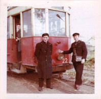 Photo Originale - 21 - DIJON-controleurs -  Denier Jour Avant Fermeture De La Ligne Tramway 5 - Le 5 Novembre 1960 -  - Plaatsen