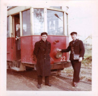 Photo Originale - 21 - DIJON-controleurs -  Denier Jour Avant Fermeture De La Ligne Tramway 5 - Le 5 Novembre 1960 -  - Places