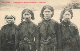 MIKICP2-015- VIETNAM TONKIN FEMMES THOS DE LA REGION DE CAOBANG A QUENG UYEN - Viêt-Nam