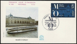 FDC/France/Année 1986 - N°2451 : Musée D'ORSAY - Bateau Mouche - 1980-1989